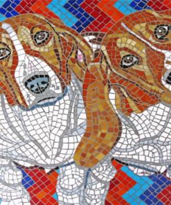 Mosaic Dogs Paint By Numbers