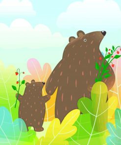 Mother Bear Paint By Numbers