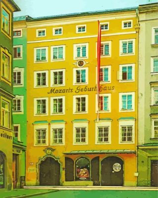 Mozarts Birthplace Salzburg Austria Paint By Numbers