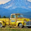 Old Yellow Camionnette Chevrolet Paint By Numbers