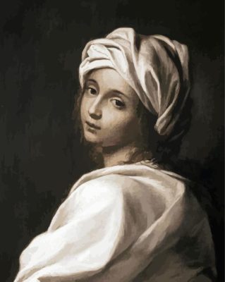 Portrait Of Beatrice Cenci Paint By Numbers