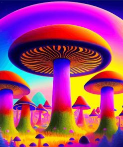 Psychedelic Mushrooms Paint By Numbers