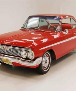 Red 61 Impala Paint By Numbers