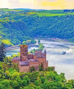 Rhine Valley River In Germany Paint By Numbers