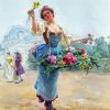 The Flower Seller Paint By Numbers