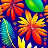 Tropical Flowers Paint By Numbers