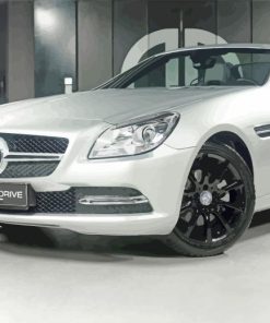 White Black Mercedes Slk Car Paint By Numbers