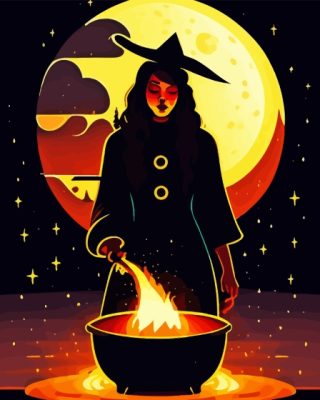 Witch Art Paint By Numbers