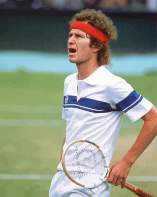 Young John Mcenroe Paint By Numbers