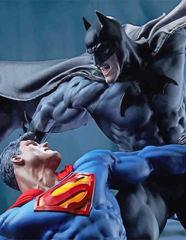 Batman vs Superman Heroes Paint By Numbers