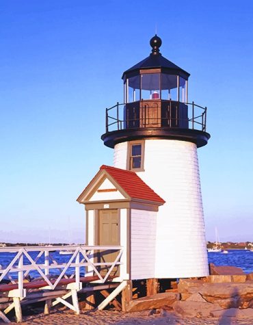 Brant Point Lighthouse Island Paint By Numbers