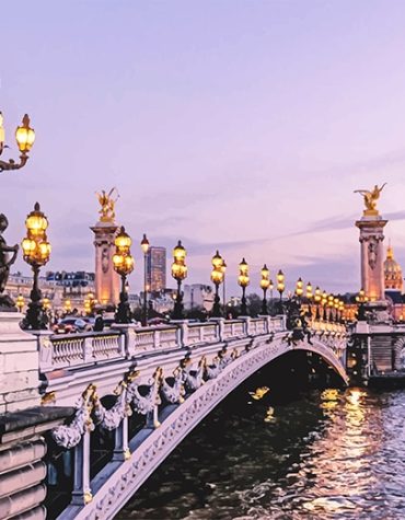 Paris Bridge Paint By Numbers