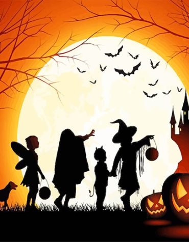 Halloween Pumpkin Night Paint By Numbers