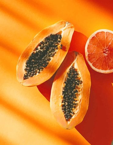 Juicy Papaya Paint By Numbers