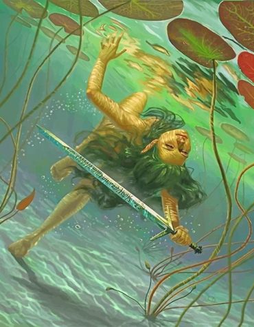 Lady of the Lake Fantasy Paint By Numbers
