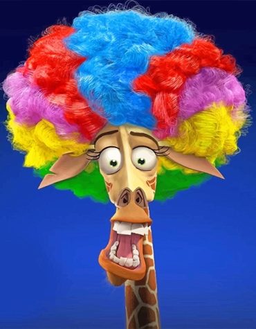 Giraffe Colorful Animal Paint By Numbers