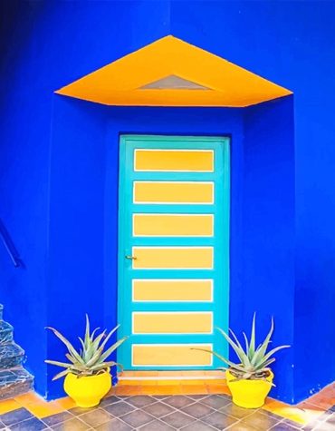 Jardin Majorelle Door Paint By Numbers