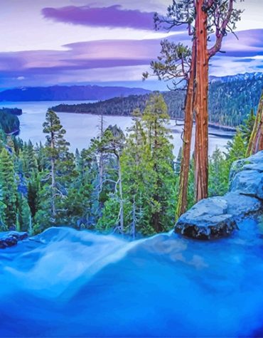 Lake Tahoe in California Paint By Numbers