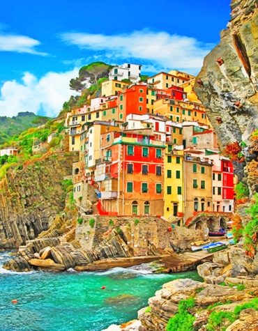 Manarola Seaside Travel Paint By Numbers