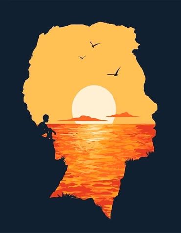 Silhouette Beach Sunset Paint By Numbers