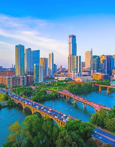 Austin Texas Travel Paint By Numbers