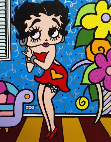 Betty Boop Colorful Cartoon Paint By Numbers