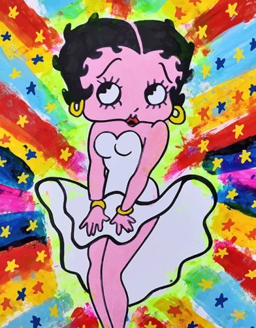 Colorful Betty Boop Cartoon Paint By Numbers