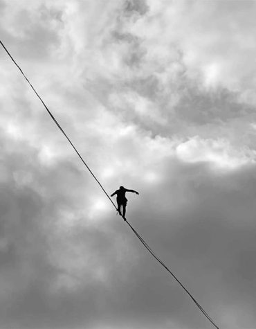 Black and White Sky Silhouette Paint By Numbers