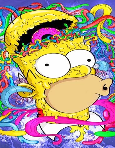 Homer Simpson Crazy Version Paint By Numbers