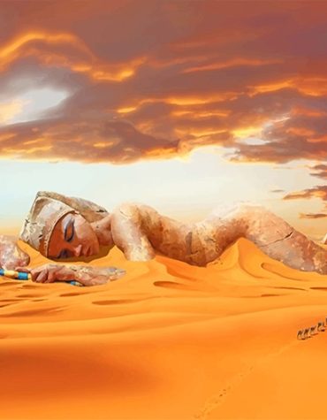 Golden Egypt Desert Paint By Numbers