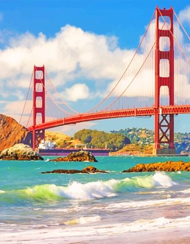 Golden Gate California Paint By Numbers