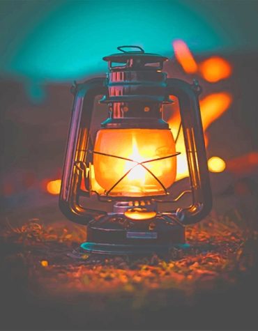 Orange Midnight Lamp Paint By Numbers