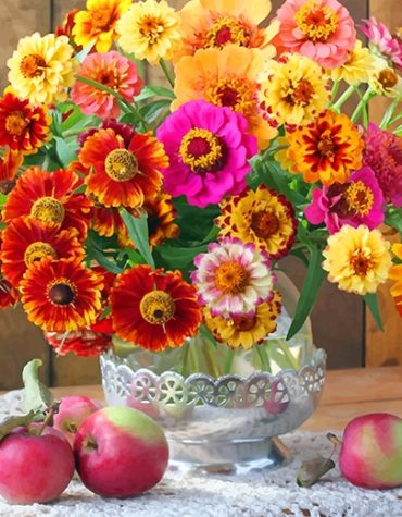 Colorful Flower Bouquet Paint By Numbers