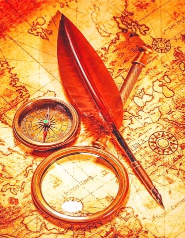 Explore Pirate Maps Paint By Numbers