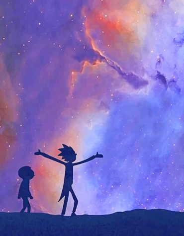 Aesthetic Rick and Morty Space Paint By Numbers