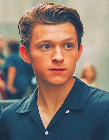 Tom Holland in Black Paint By Numbers