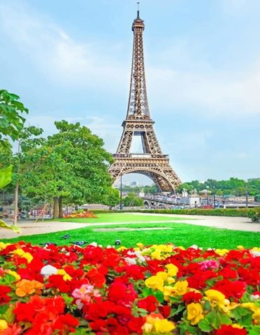 Trocadero Paris Garden Paint By Numbers