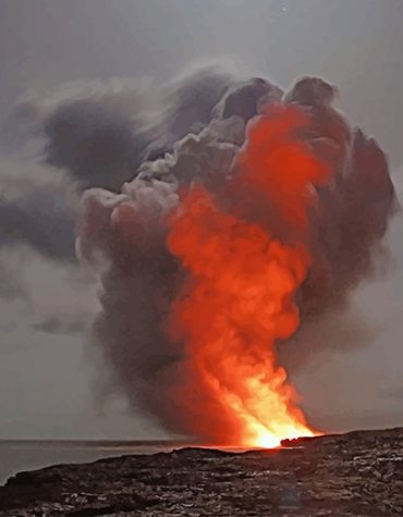 Volcan Smoke Paint by Numbers