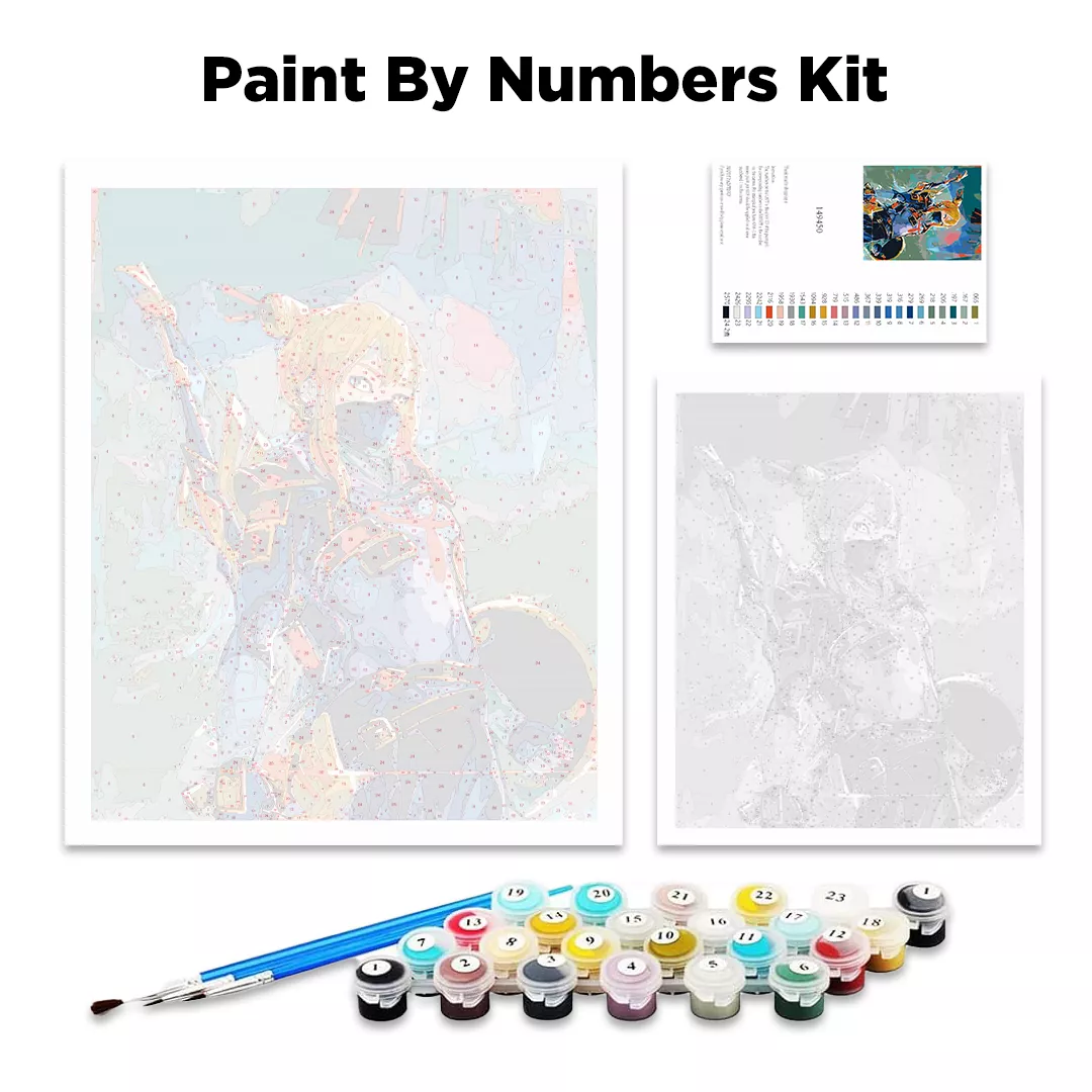 Now You See Me Actors Paint By Numbers kit contents