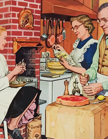 American Diner Family Dinner Paint By Numbers