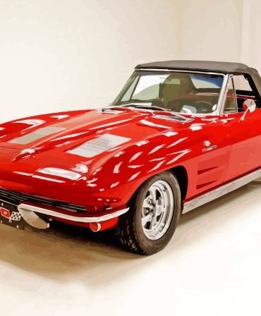 Classic 1963 Corvette Paint By Numbers