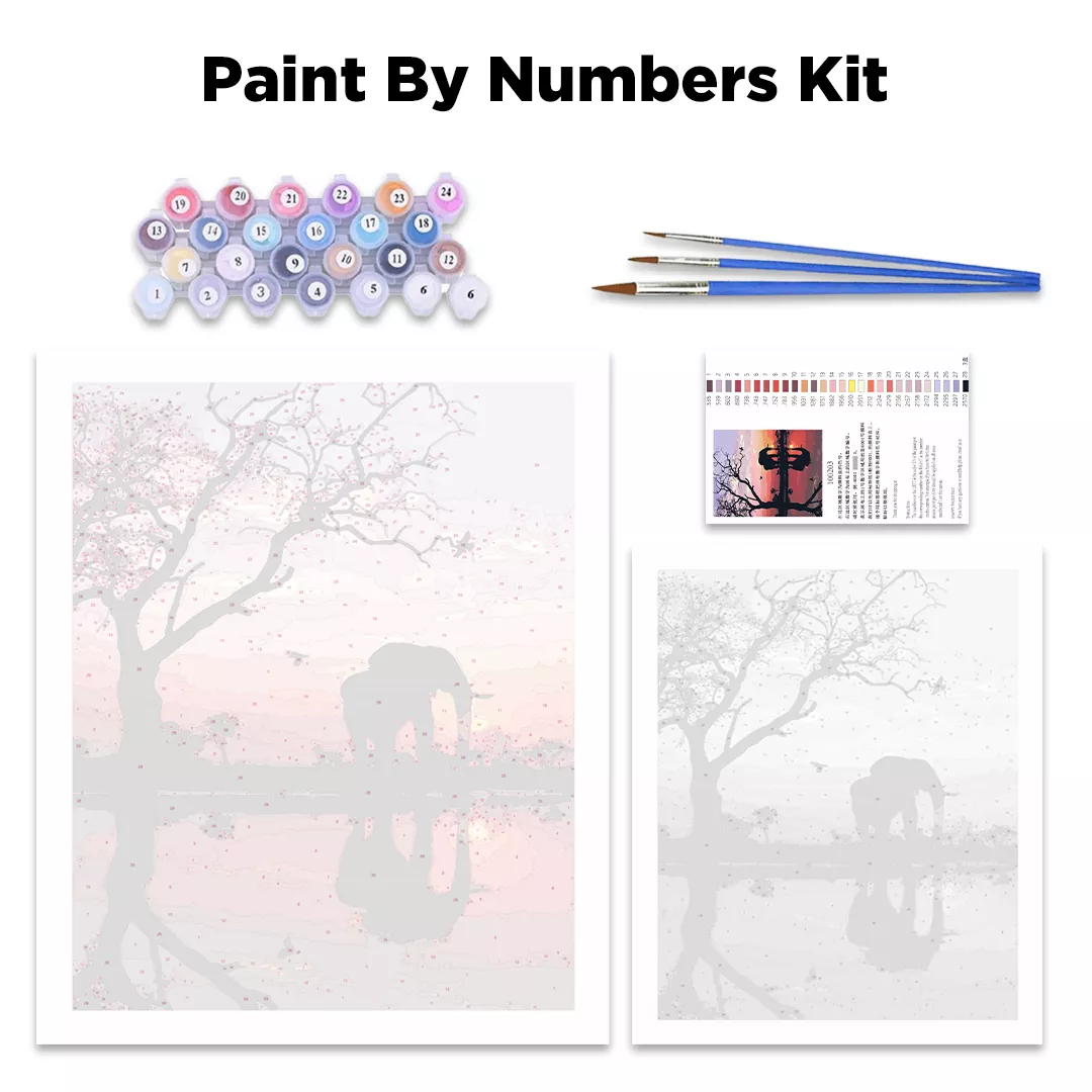 Malayan Cat Paint By Numbers Kit