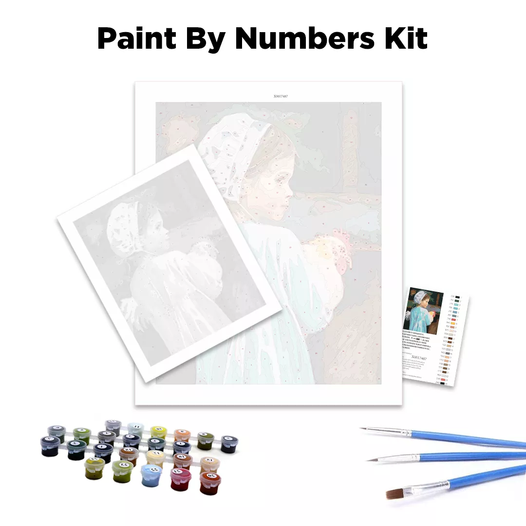 Vintage Coffee Couple Paint By Numbers Kit