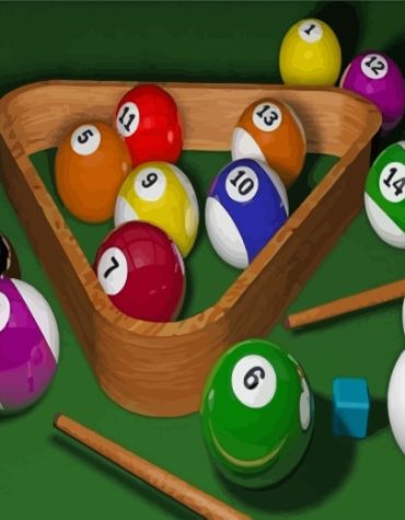 8 Ball Pool Equipment Paint By Numbers