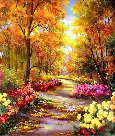 A Forest of Flowers Paint By Numbers