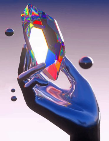 Aesthetic Silver Crystal Paint By Numbers