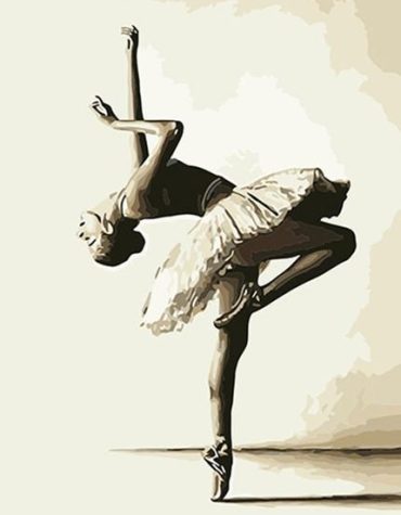 Vintage Ballerina Dance Paint By Numbers