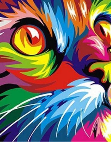 Colorful Cat Paint By Numbers