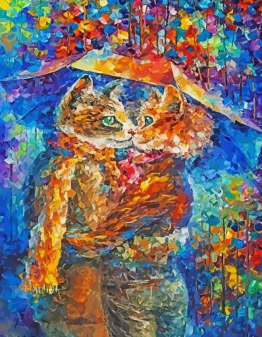 Colorful Abstract Cats Paint By Numbers