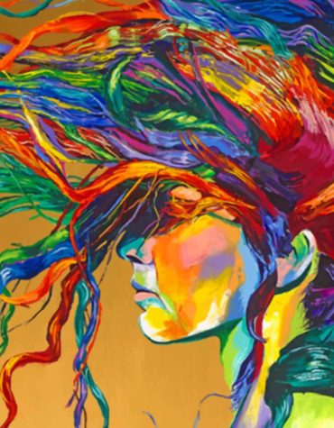 Colorful Hippie Woman Paint By Numbers